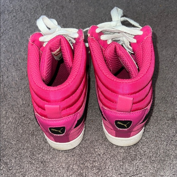 Pink Puma High-Top Sneakers - Picture 4 of 7